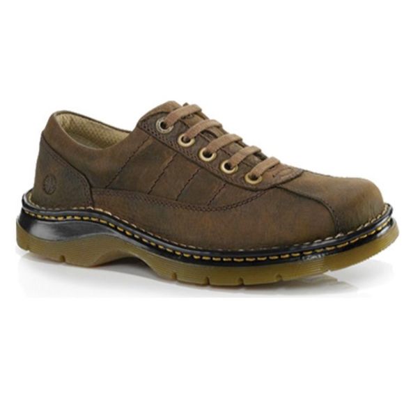 Dr. Martens John Brown Leather 5 Eye Shoes - Picture 7 of 7